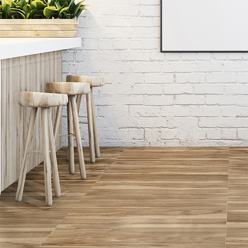 Porcelanato Cerro Negro 21x122 Guayubira - Símil madera