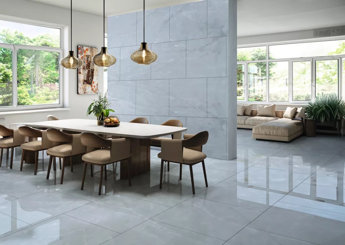 Porcelanato San Pietro 80x80 Goya Gris Pulido