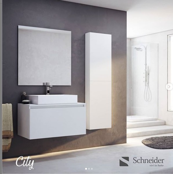 Vanitory De Colgar Schneider City Blanco 100 Cm