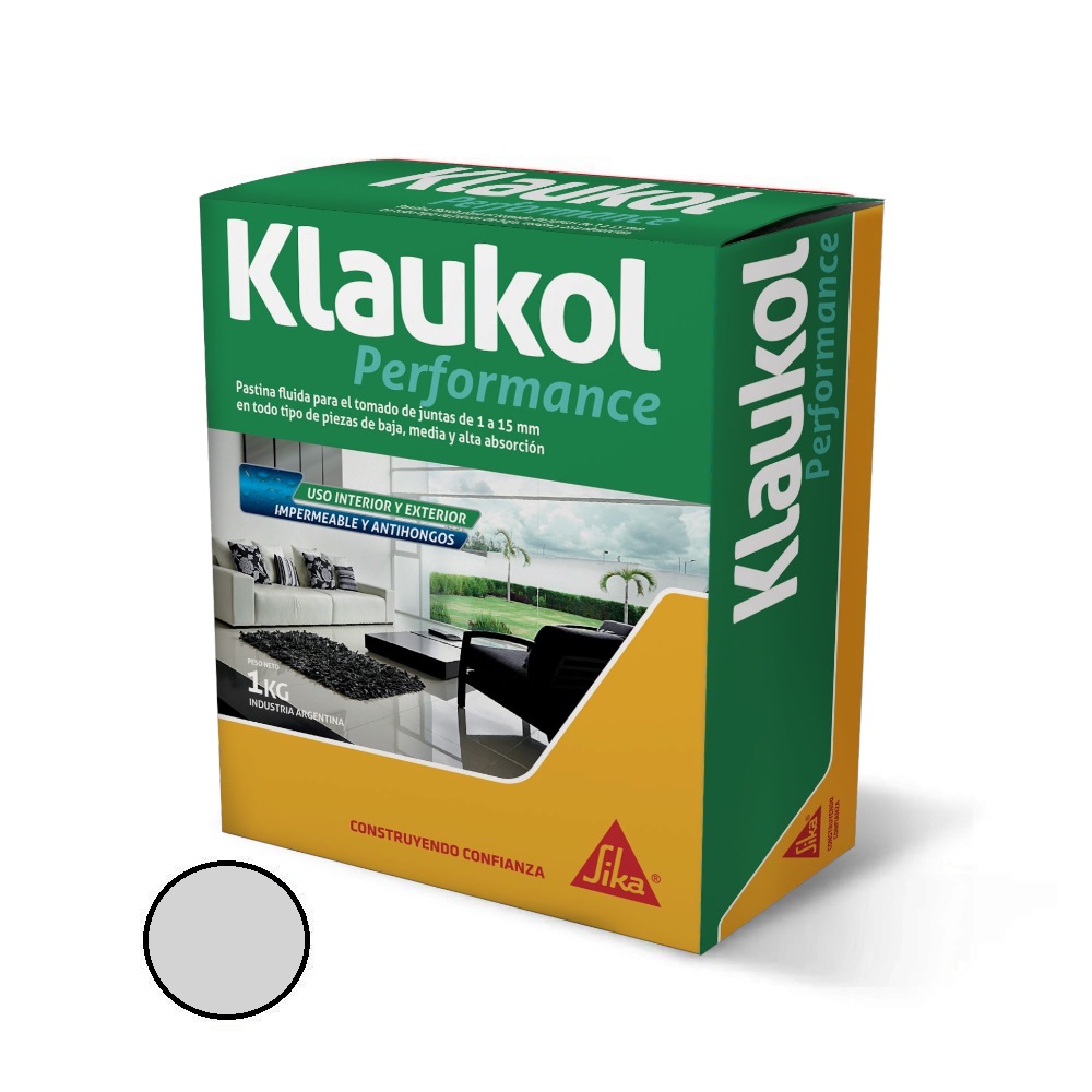 Pastina Klaukol Para Porcelanato Color Gris Claro - 1Kg
