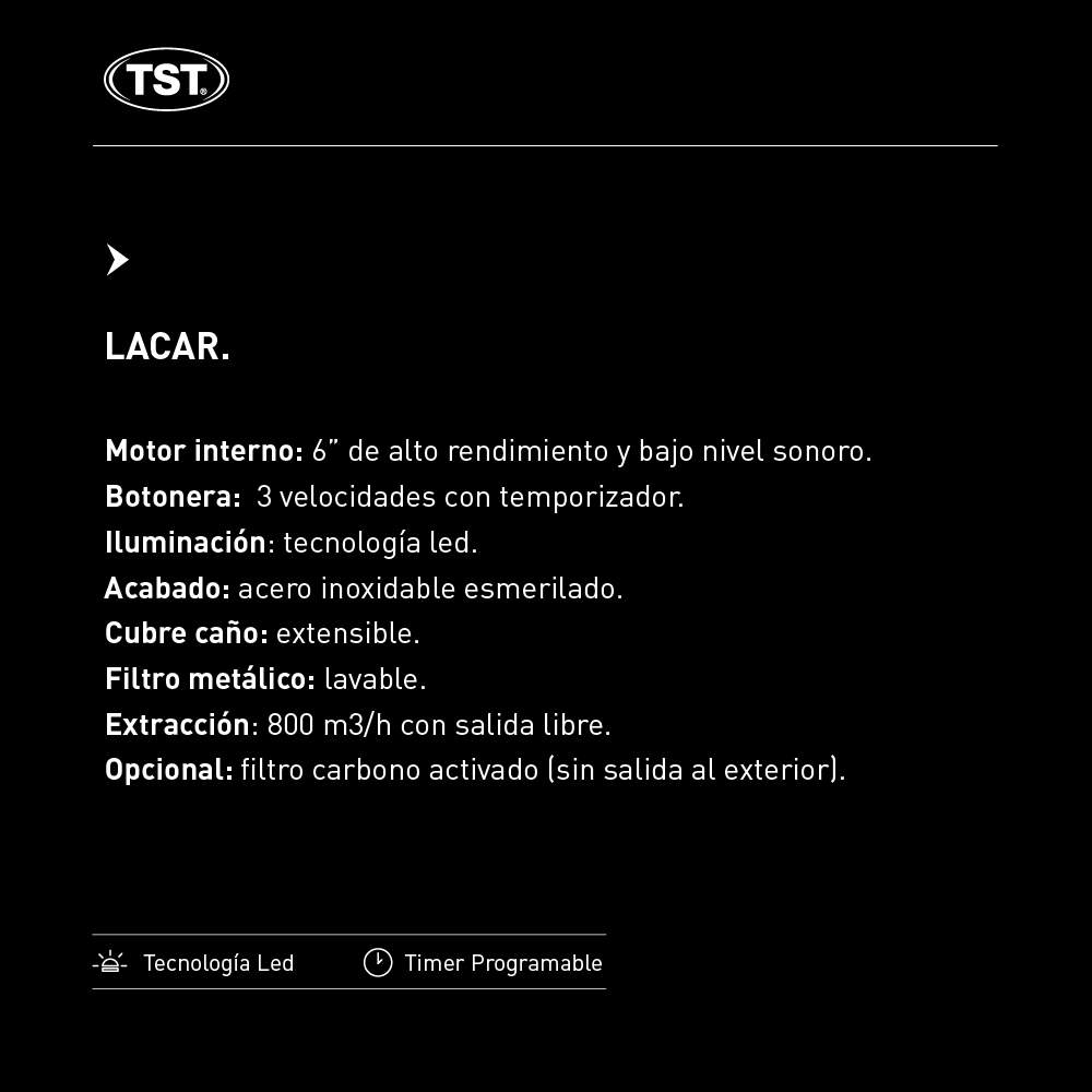 Campana TST Lacar 75 Cm