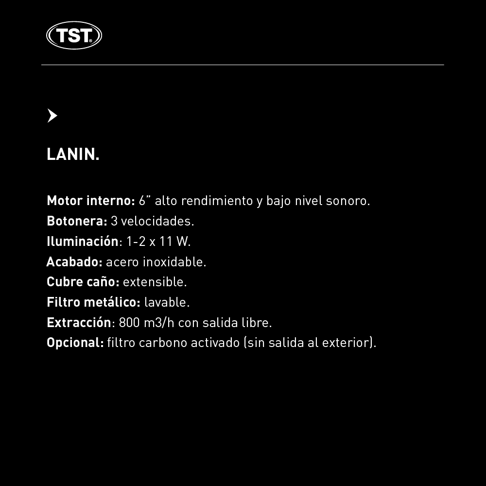 Campana TST Lanin 90 Cm