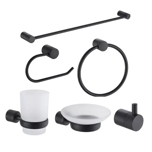 Portarrollo Peirano Fabric Negro 17040N