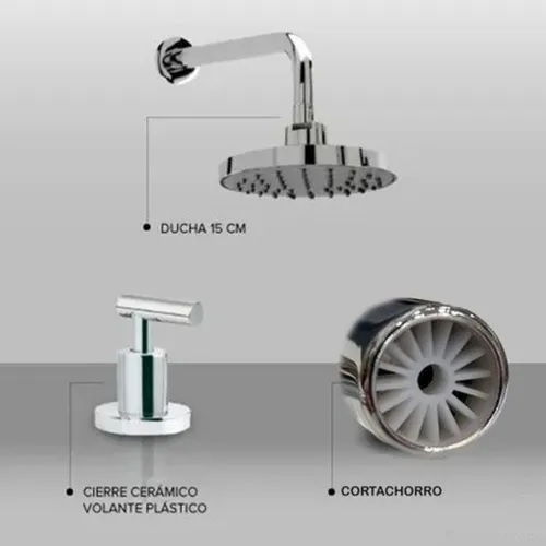 Griferia Bimando Para Ducha Con Transferencia Peirano Adra 80-166