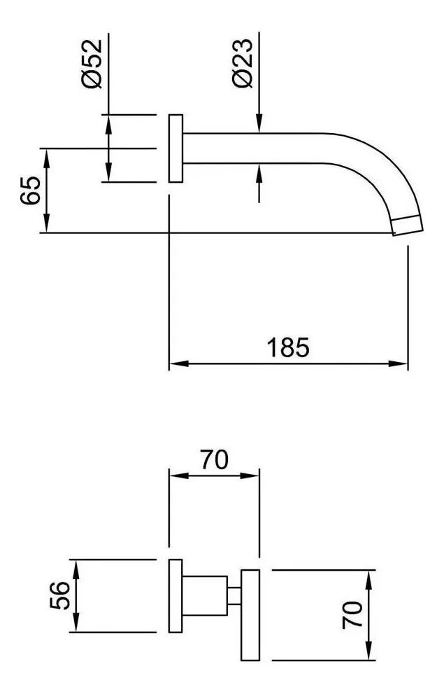 Griferia Bimando Para Lavatorio De Pared Peirano Adra 62-162