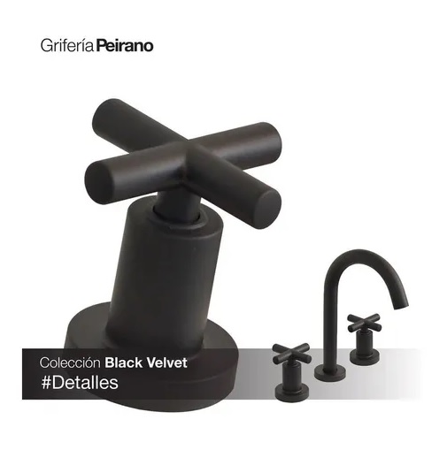 Griferia Bimando Para Bidet Peirano Black Velvet 70-190