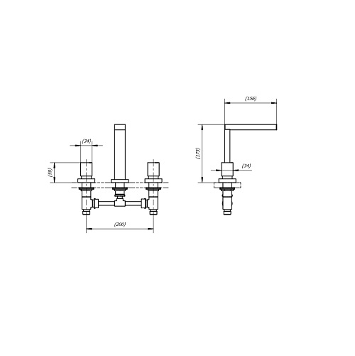 Griferia Bimando Para Lavatorio Peirano Lago 60-161