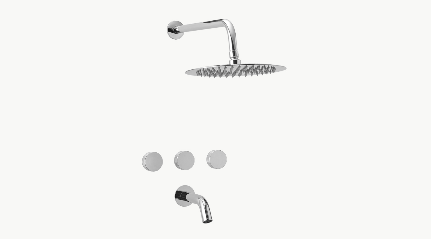 Griferia Bimando Para Ducha Con Transferencia Peirano Fabric Cromo 80-100C