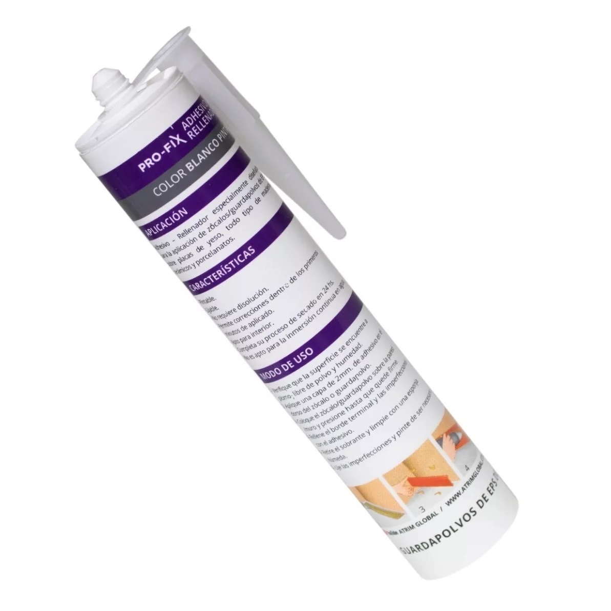 Adhesivo Atrim Sellador Y Rellenador De Zócalos Profix 420 Grs
