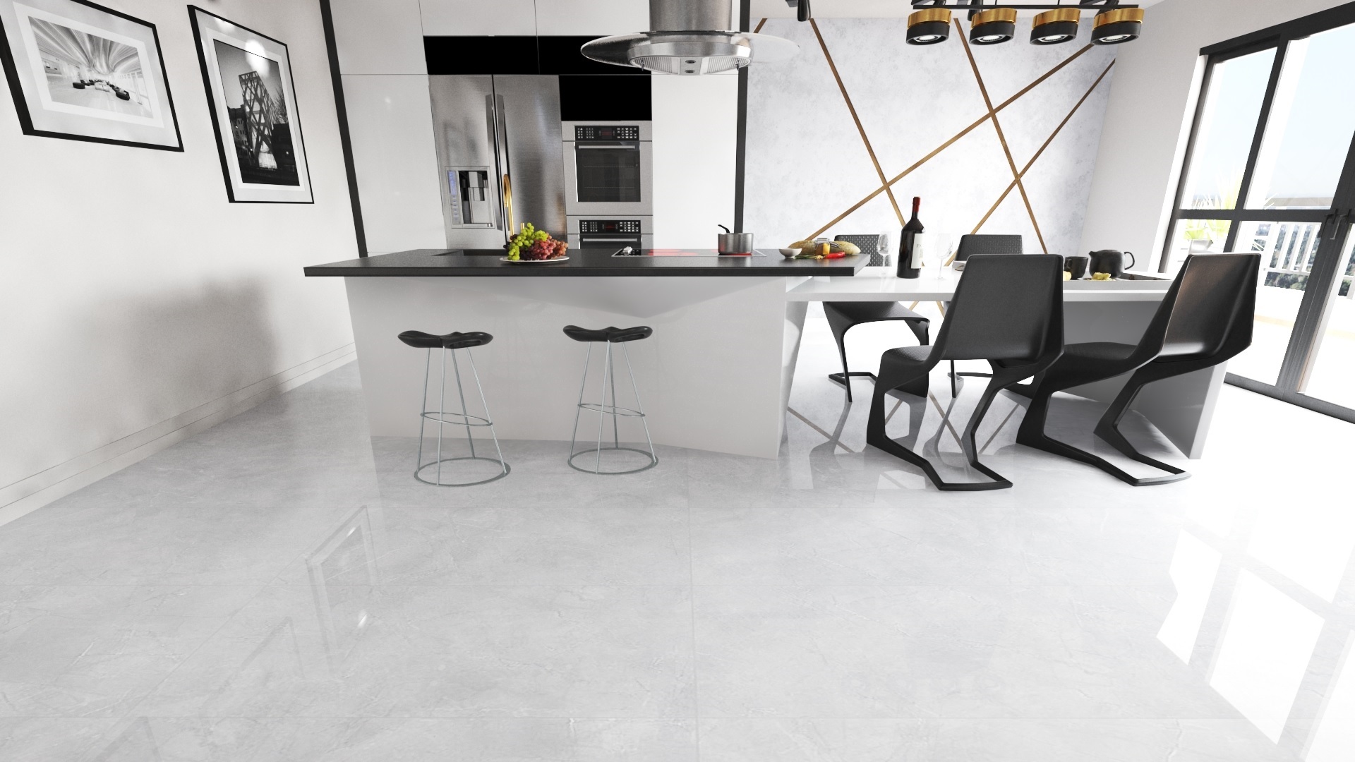 Porcelanico Delta 70x120 Alamo Prata