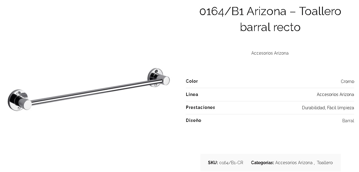 Toallero Barral Fv Arizona 164/B1