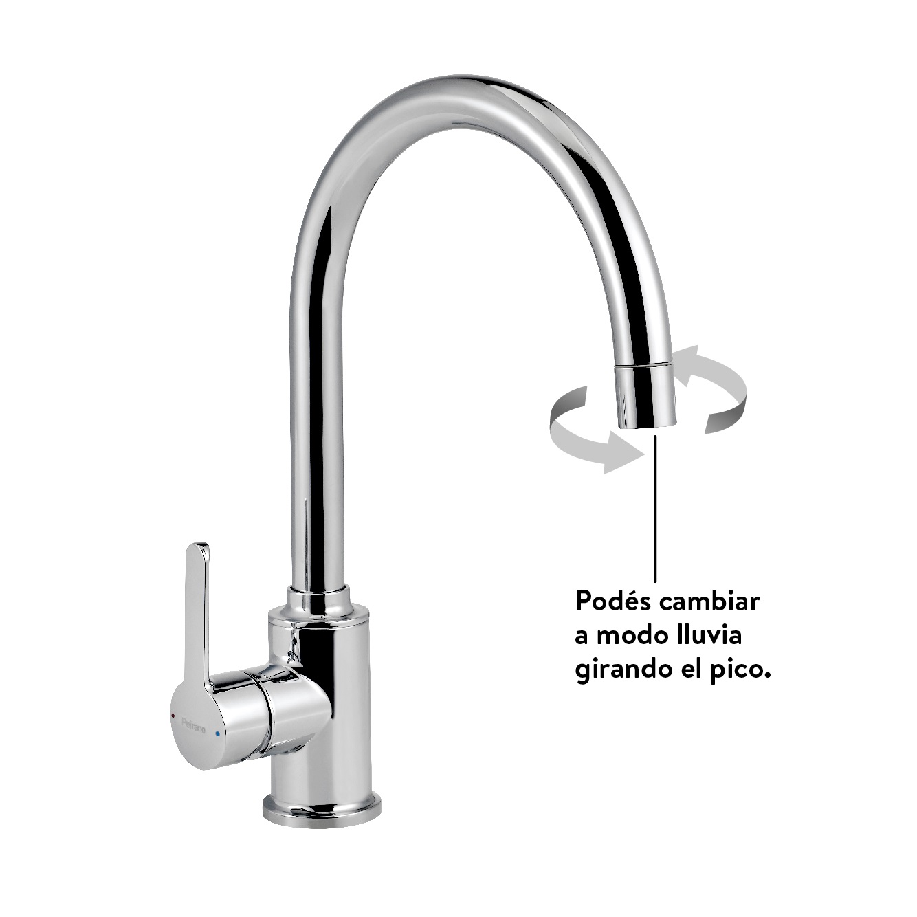 Griferia Monocomando Para Cocina Peirano Move 20-146