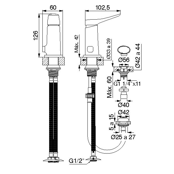 Griferia Para Bidet Fv Chapelco 189/S7