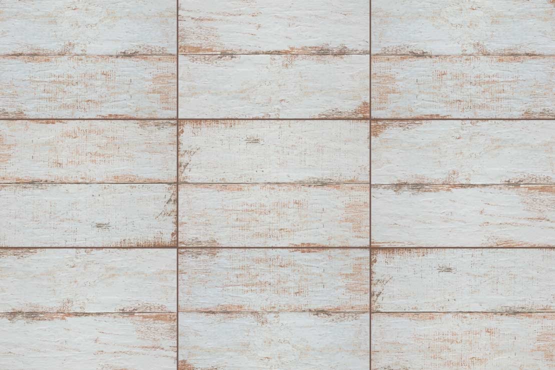 Cerámica Símil Madera Cortines 35x60 Vintage Blanco