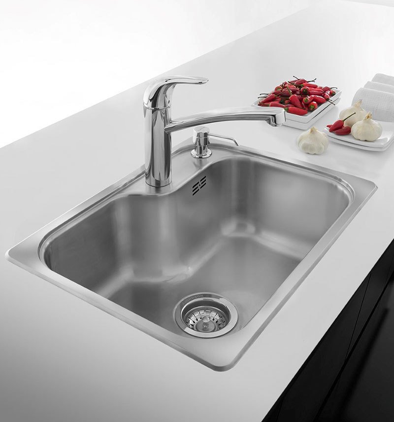 Bacha De Cocina Johnson Si71A Luxor Con Orificio