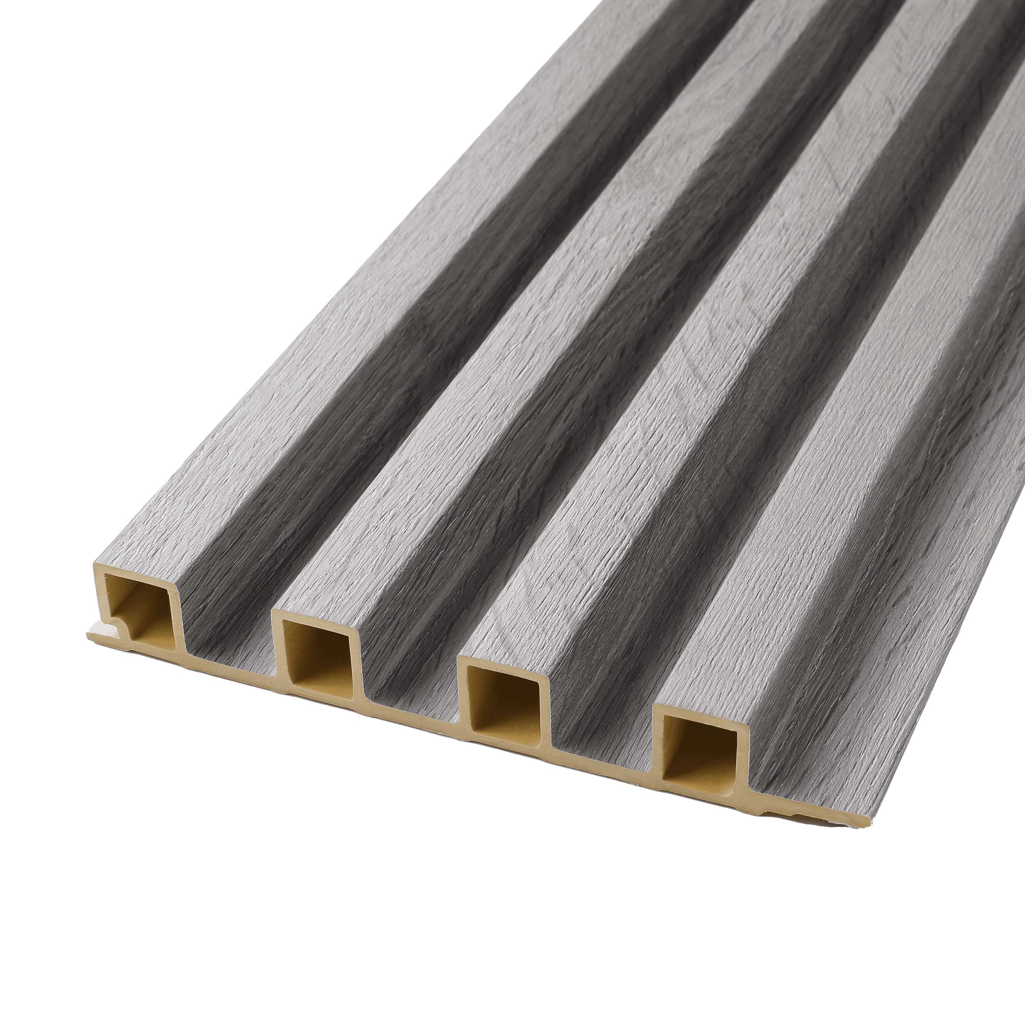 Wall Panel 16x242 De WPC Para Pared Estilo Japandi Gris