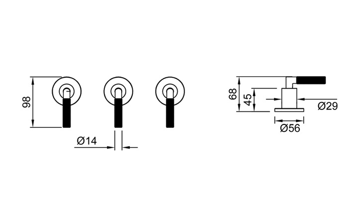 Grifería Bimando Para Bidet Peirano Beat Niquel 70-201