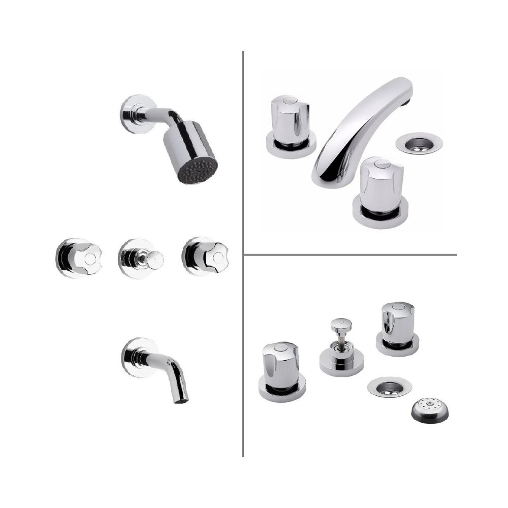 Kit De Griferías Bimando Fv Pampa Lavatorio, Bidet y Ducha 0900.03/B6