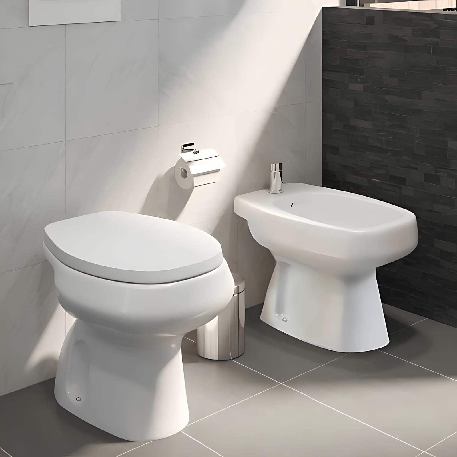 Inodoro Corto Roca Monaco Blanco