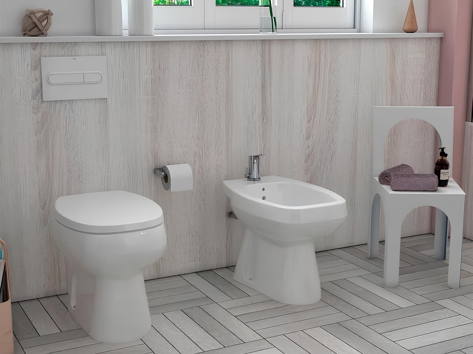 Inodoro Corto Roca Monaco Blanco