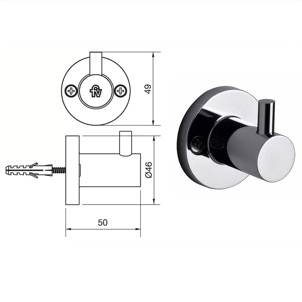 Kit de Accesorios Para Baño FV Arizona 179.04/b1