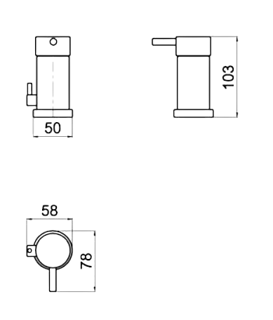 Grifería Monocomando Para Bidet Andez Match 705.19