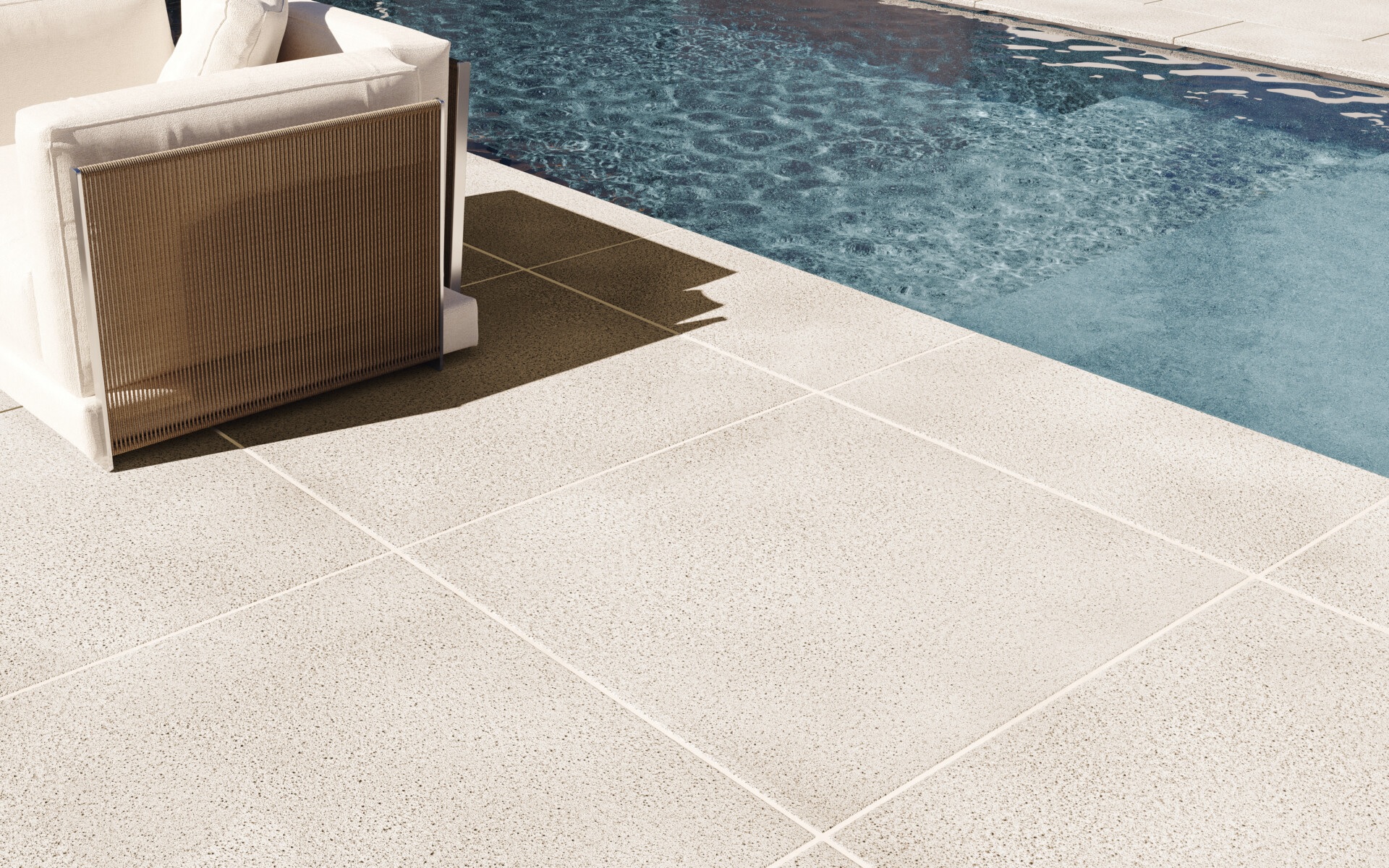 Baldosa Cementicia Lanik 50x50 Solarium Blanco Atérmico Piscina – Cod 6919
