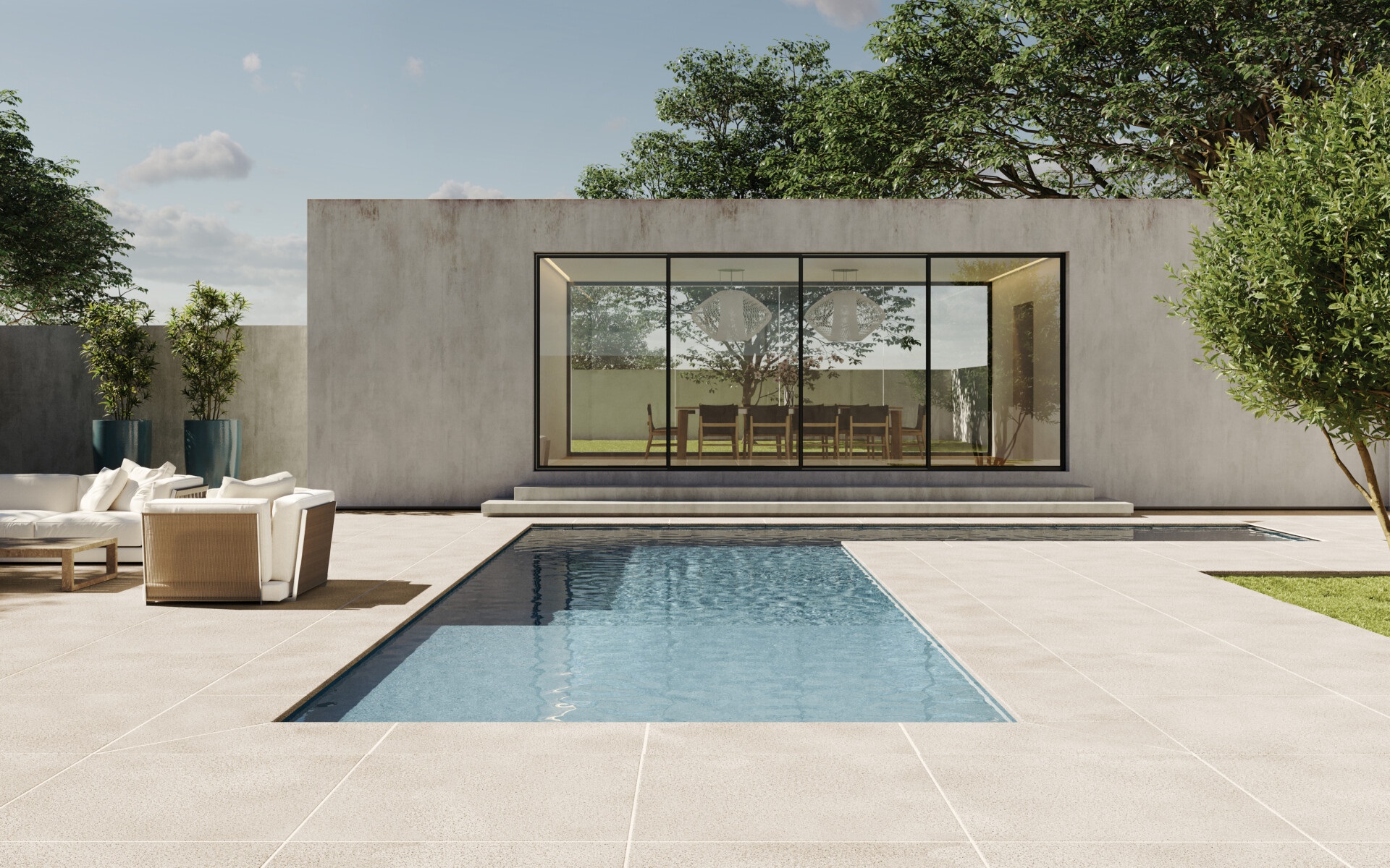 Baldosa Cementicia Lanik 50x50 Solarium Blanco Atérmico Piscina – Cod 6919