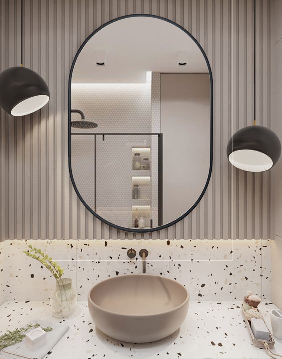 Espejo Reflejar Dip Tic Tac 60x90 Negro