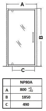 Puerta Pivot Ferrum
