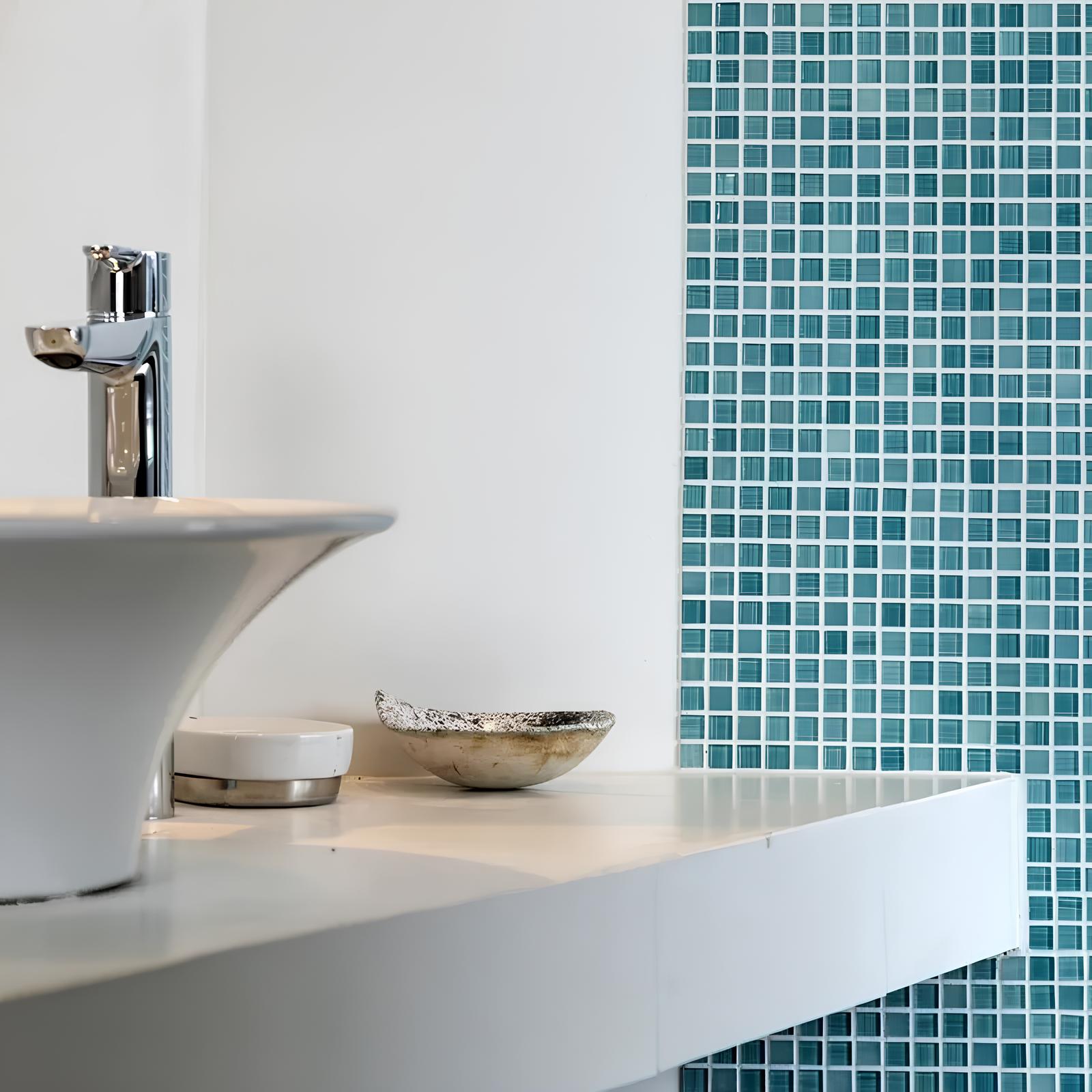 Malla De Vidrio Piu 30x30 Materia Aqua