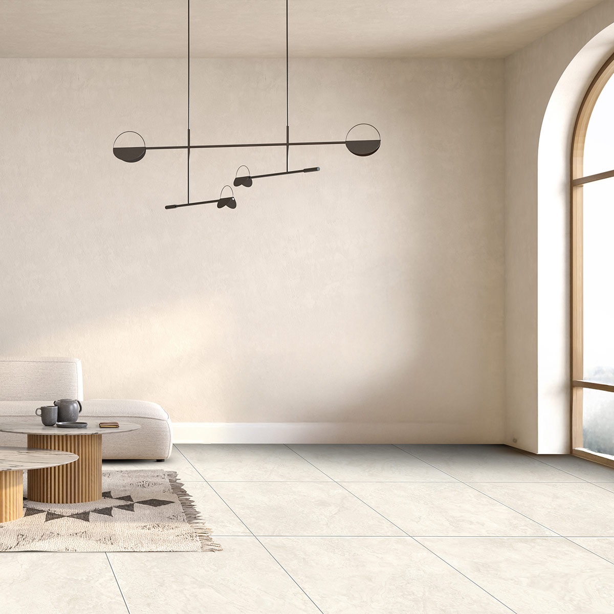 Porcelanato San Pietro 80x80 Rapolano Marfil Lapado