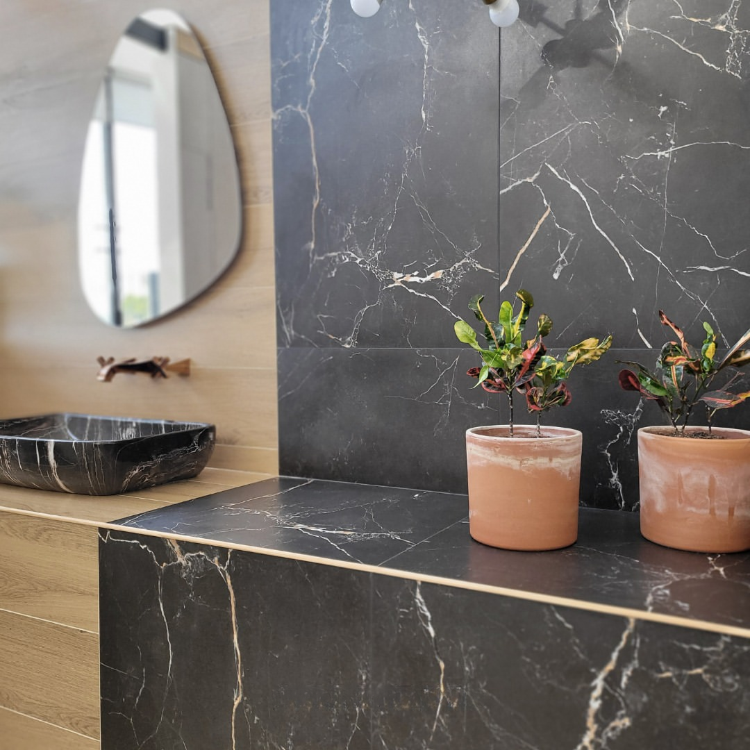 Porcelanato Cerro Negro 58x117 Portoro Satinado