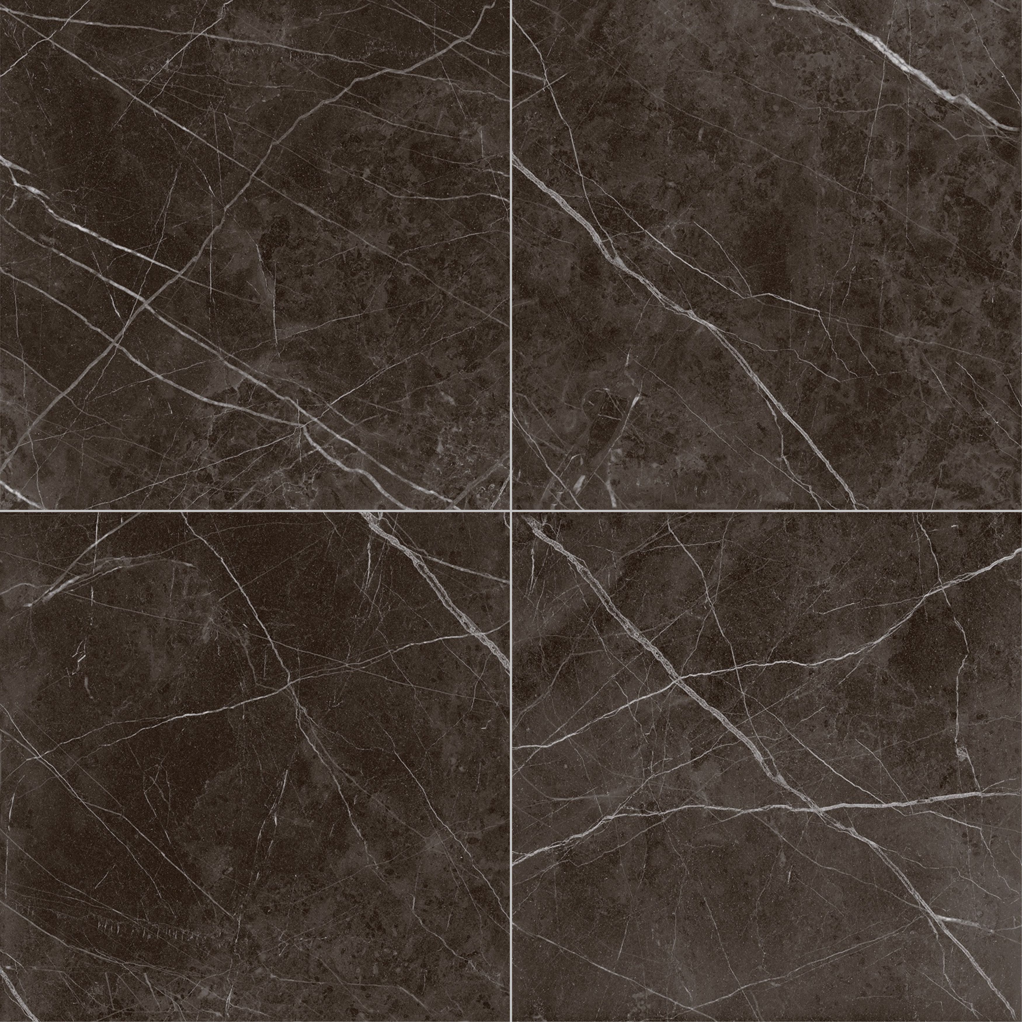 Porcelánico Lume 60x60 Nero Classic
