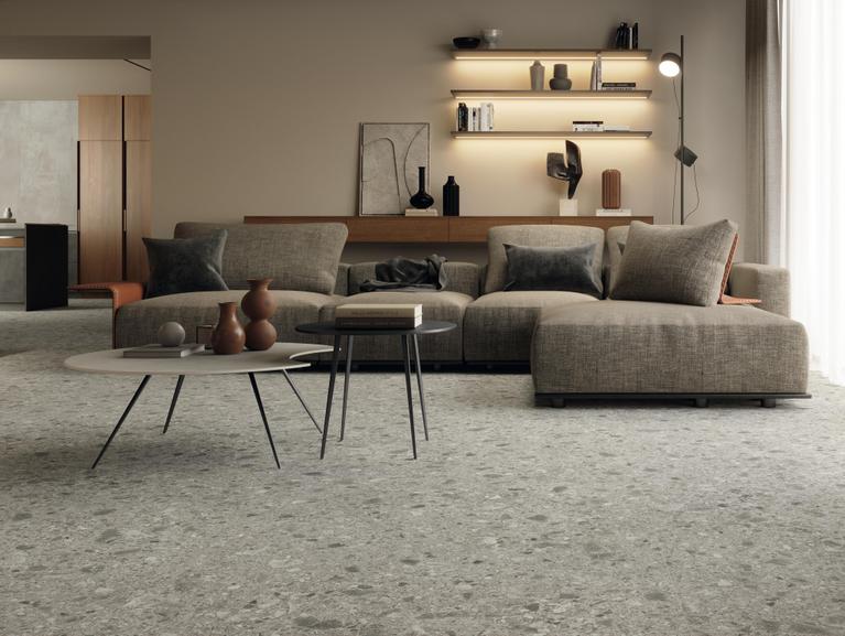 Porcelanato Cerro Negro 64x122 Terrazzo Gris