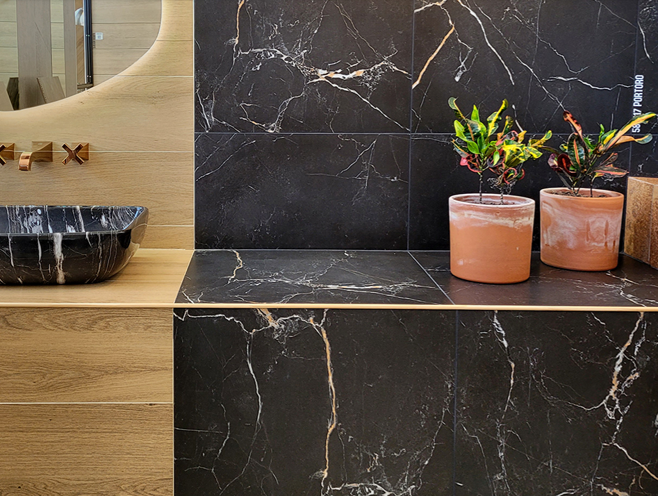 Porcelanato Cerro Negro 58x117 Portoro Satinado