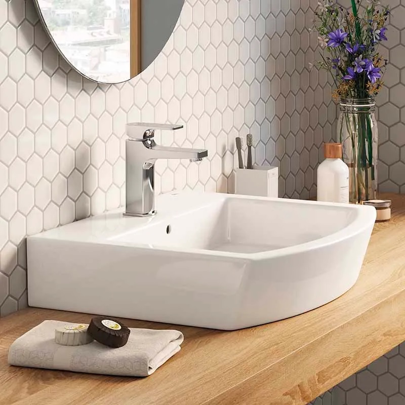 Bacha de Apoyo Monocomando Para Baño Roca Hall 55 Cm