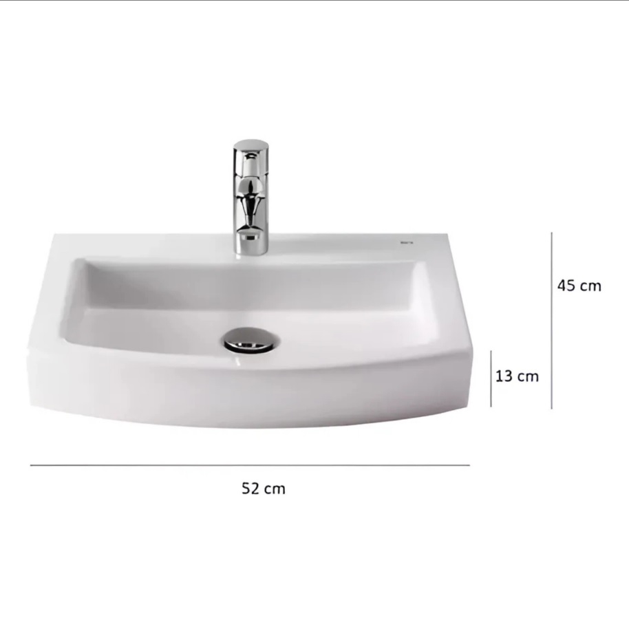 Bacha de Apoyo Monocomando Para Baño Roca Hall 55 Cm