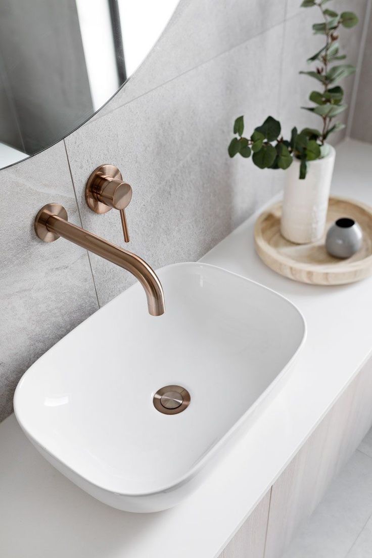Bacha de Apoyo Para Baño Superfina Rectangular