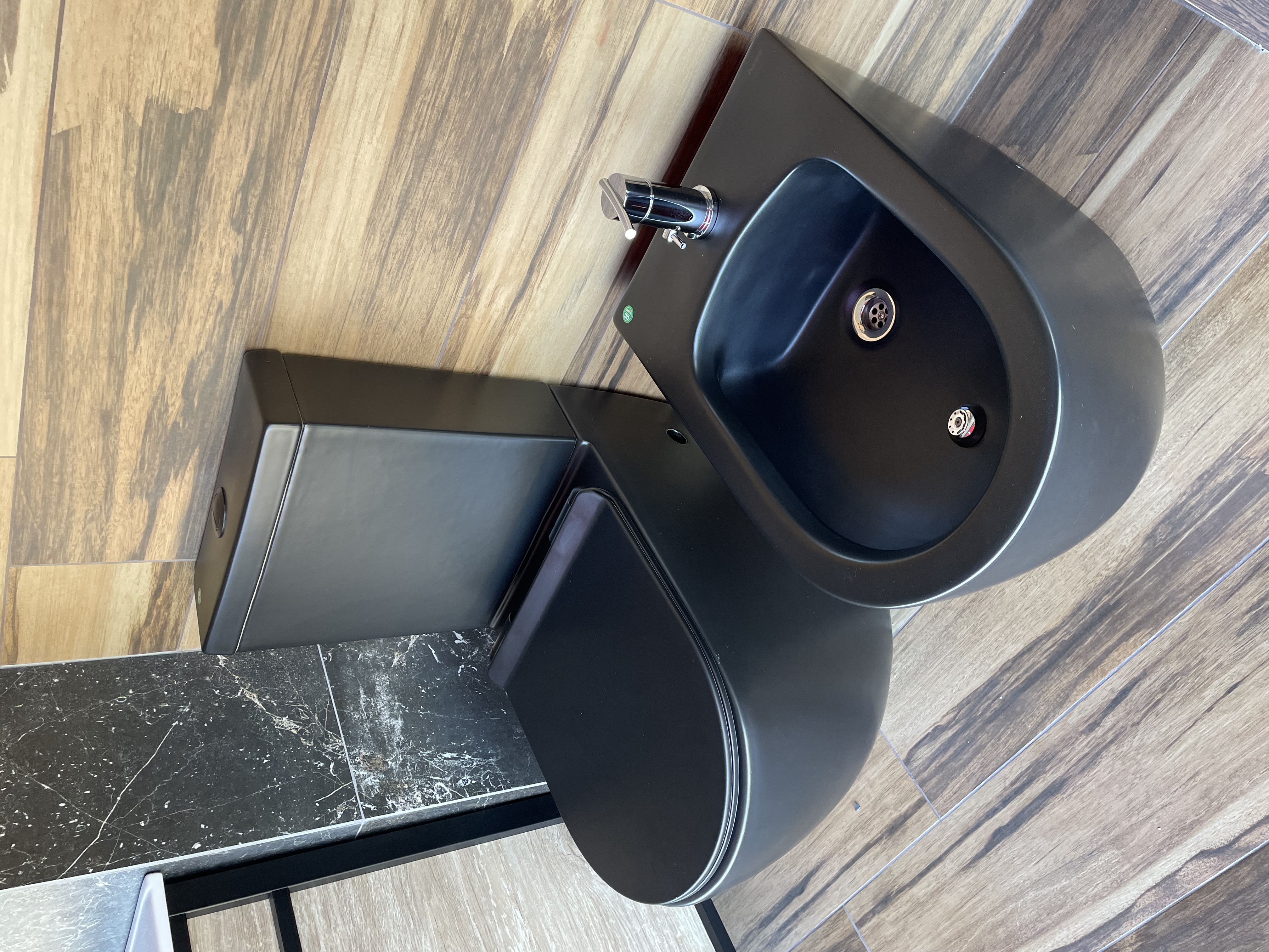 Bidet Monocomando Peirano Stone black