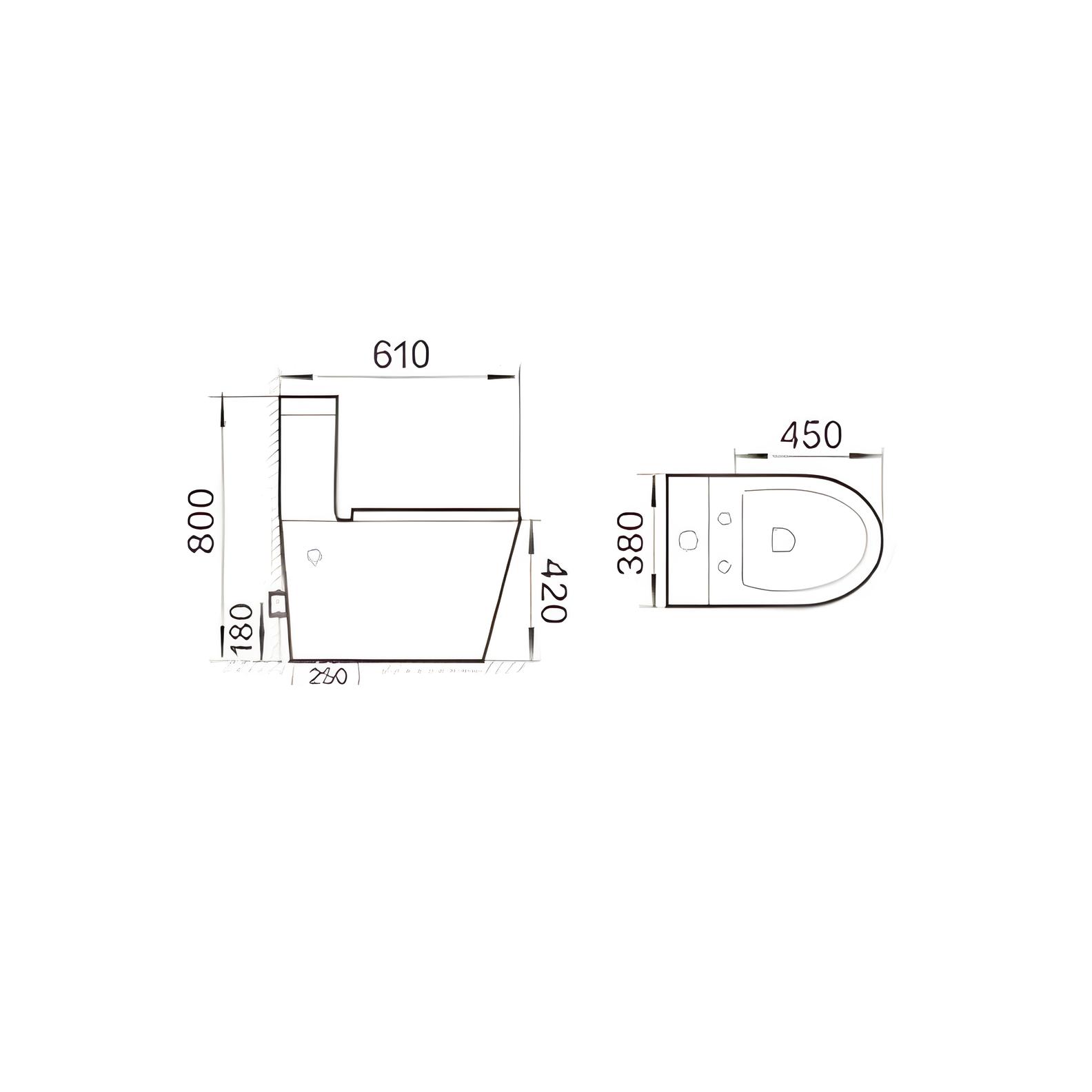 Bidet Monocomando Peirano Stone black