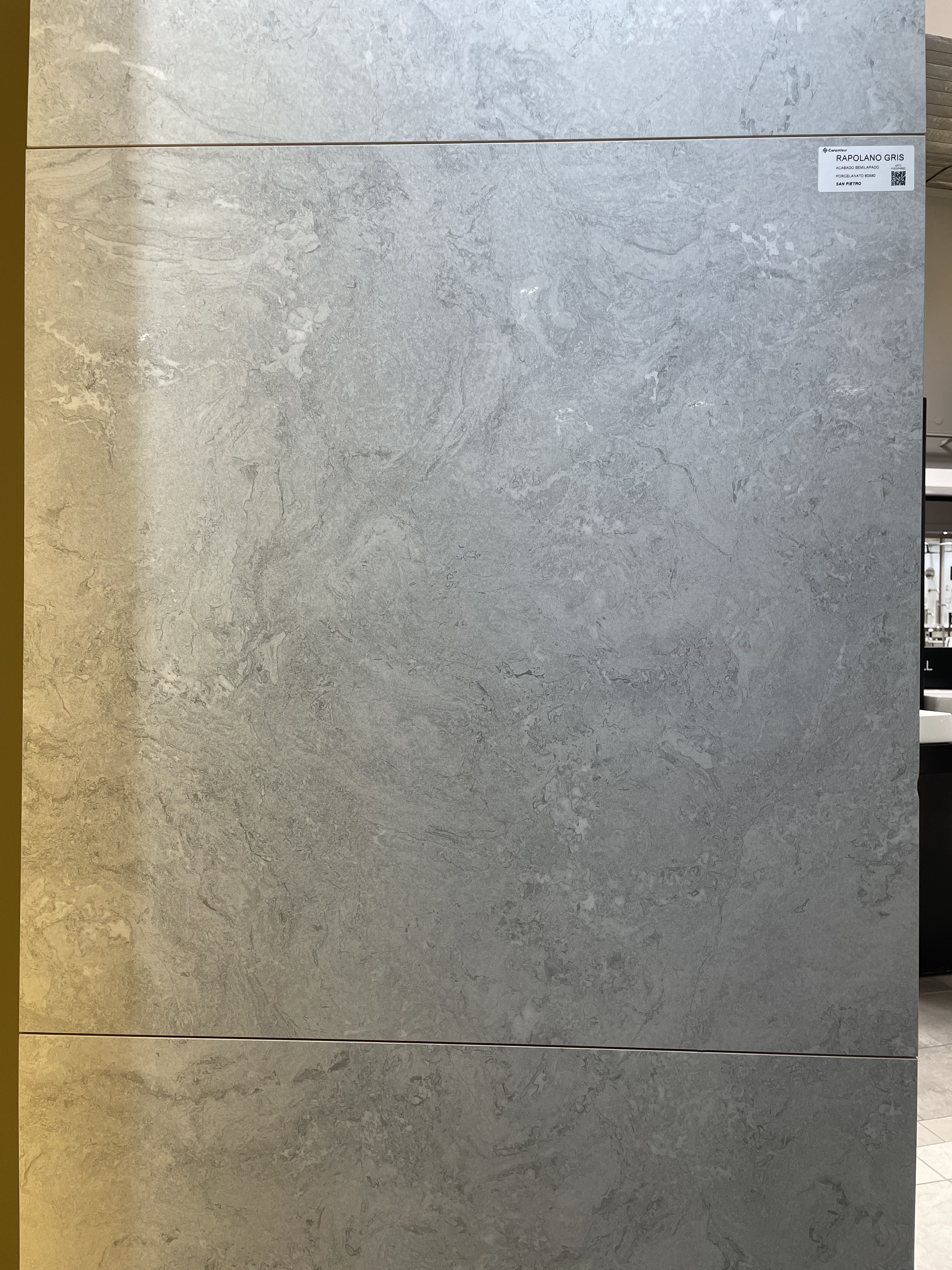 Porcelanato San Pietro 80x80 Rapolano Gris Lapado