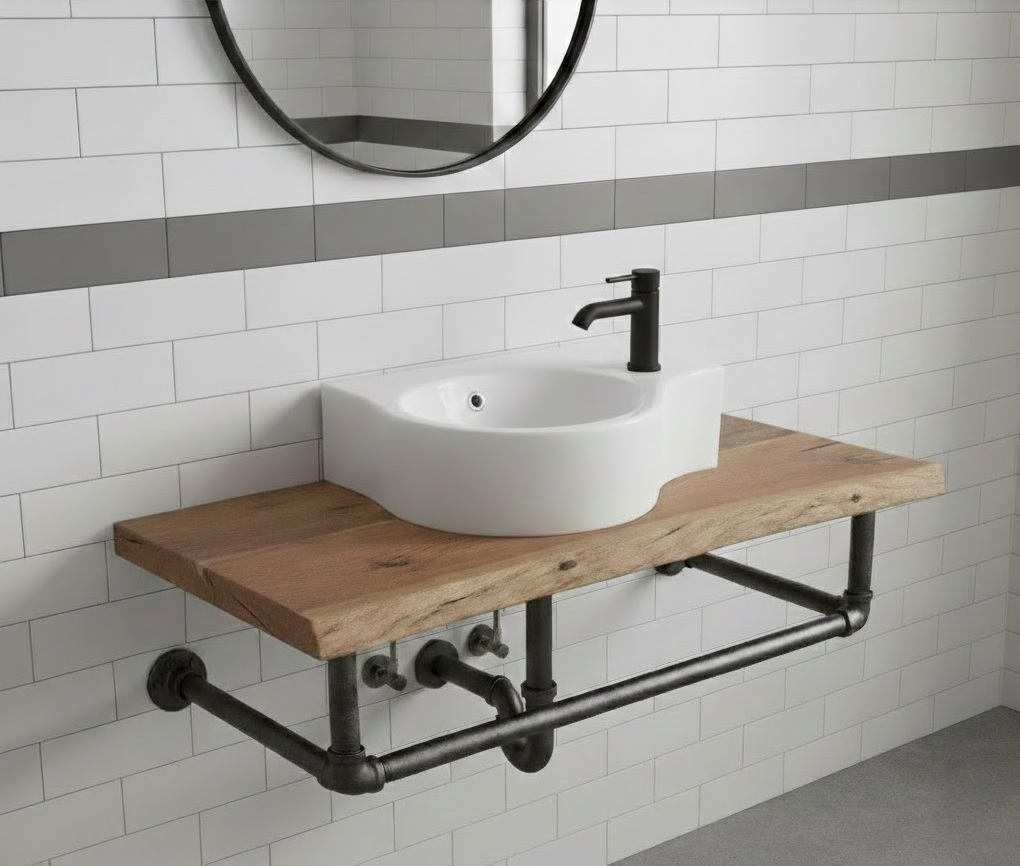 Bacha de Apoyo Monocomando Para Baño Ferrum Esquinera