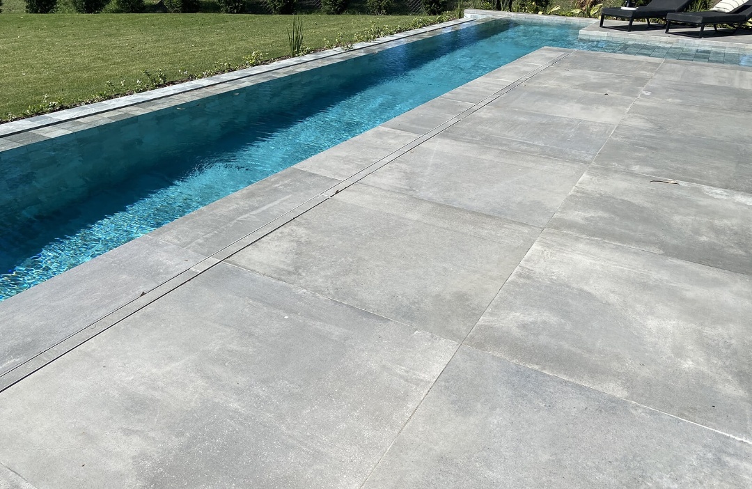 Porcelanato Simil Cemento Antideslizantes Vite 120x120 Antico Light Grey