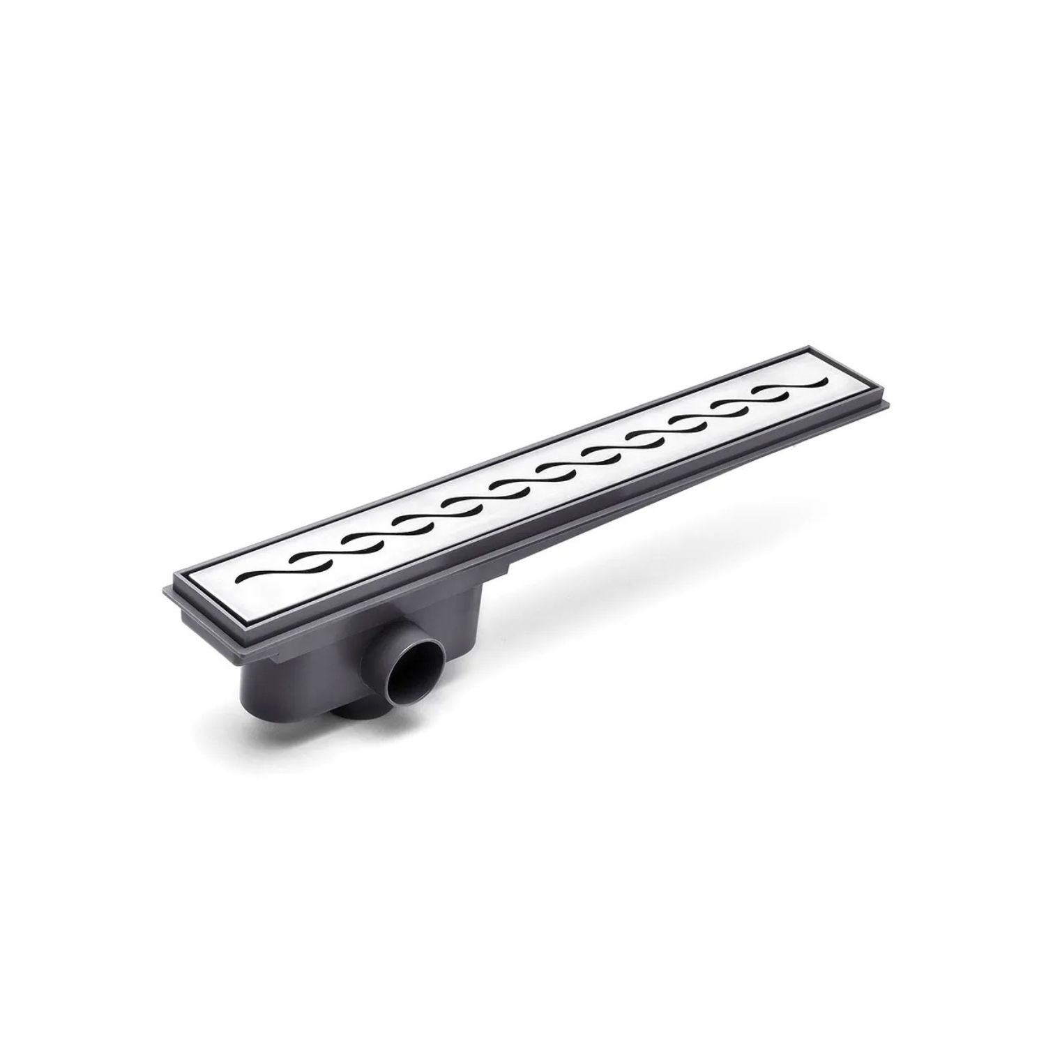 Desagüe Lineal de ABS Para Ducha Atrim Clásico Ondas Mate 45 Cm DPP450T07