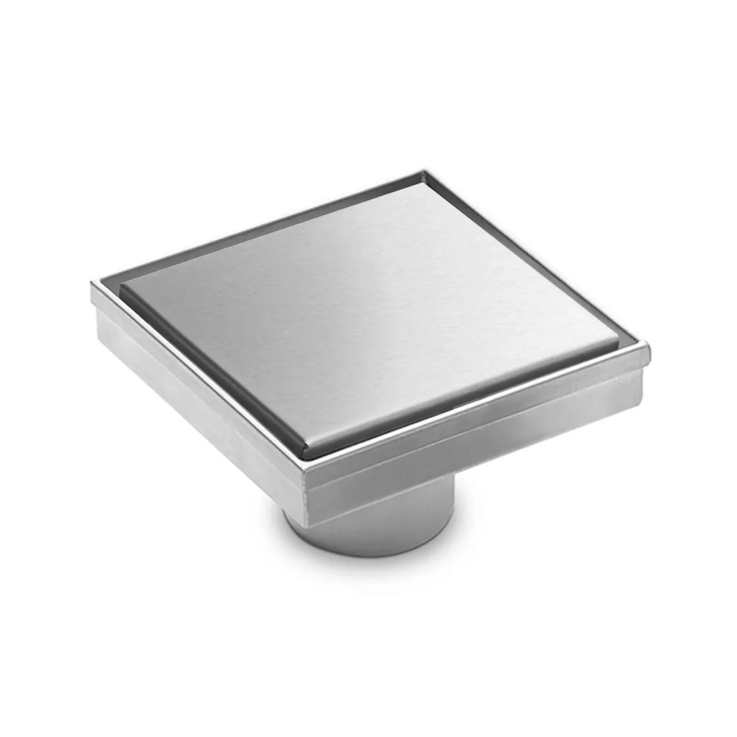 Desagüe Cuadrado De Acero Para Ducha Atrim Brillante 15X15 DA150T02