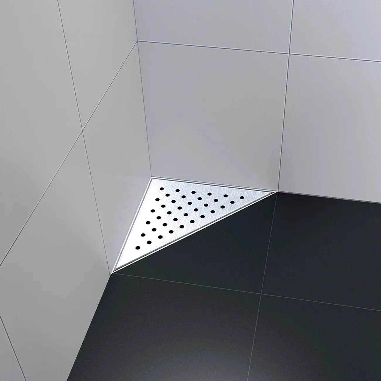 Desagüe Triangular De Acero Para Ducha Atrim Inca Brillante 70 cm DT250T01