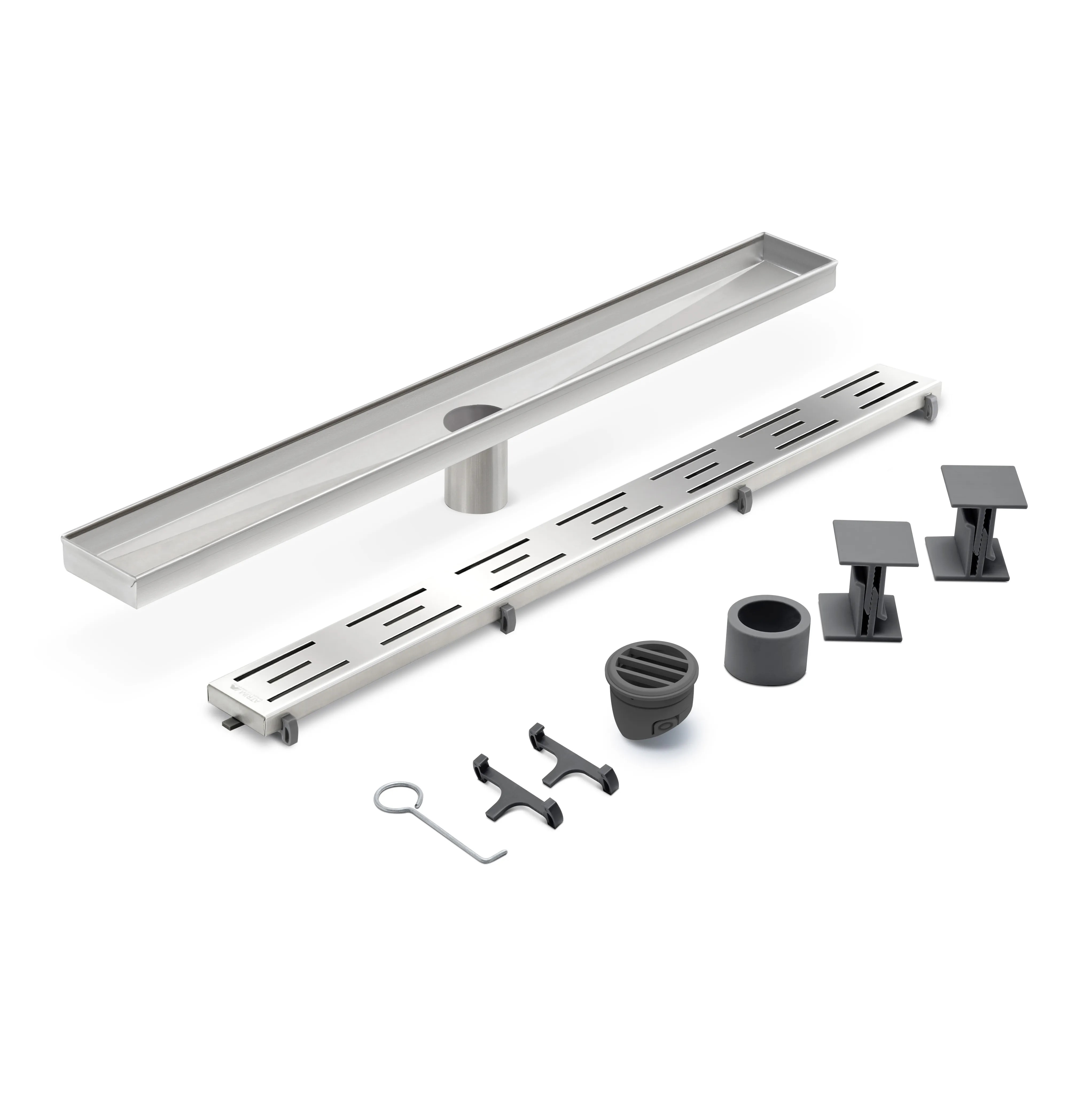 Desagüe Lineal De Acero Para Ducha Atrim Inca Esmerilado 70 cm DA700T01