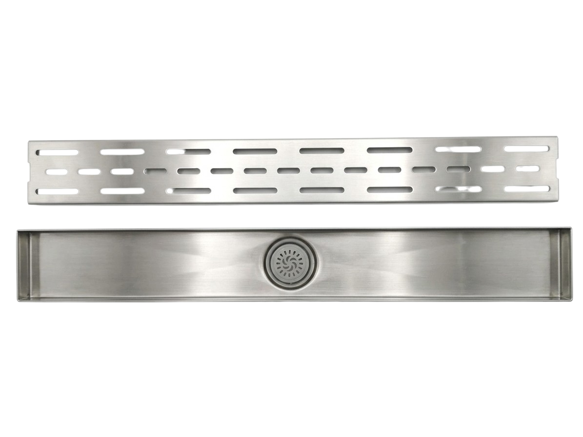 Desagüe Lineal De Acero Inoxidable Para Ducha Cromado 60 Cm