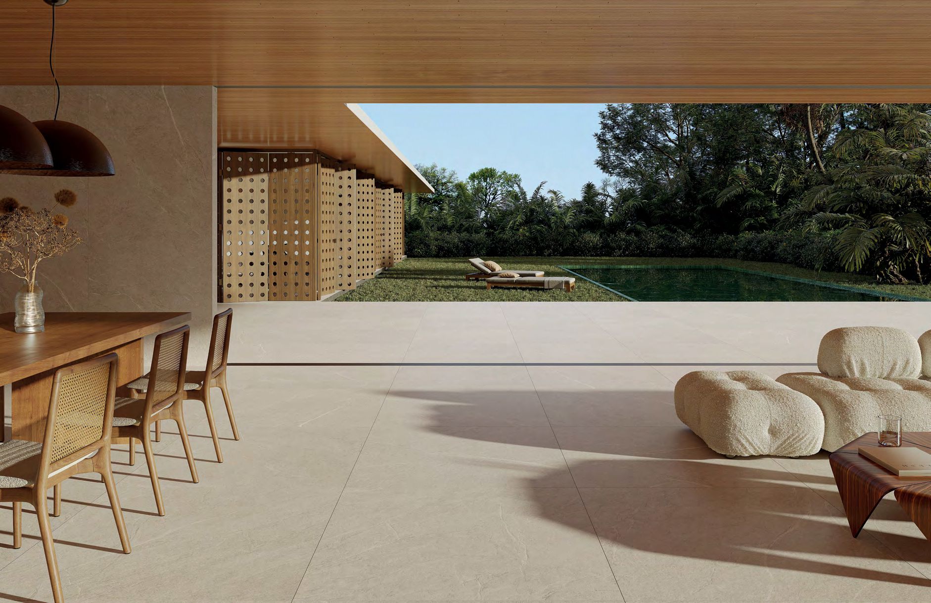 Porcelanato Natural Portobello 120x120 Apalaches Off White